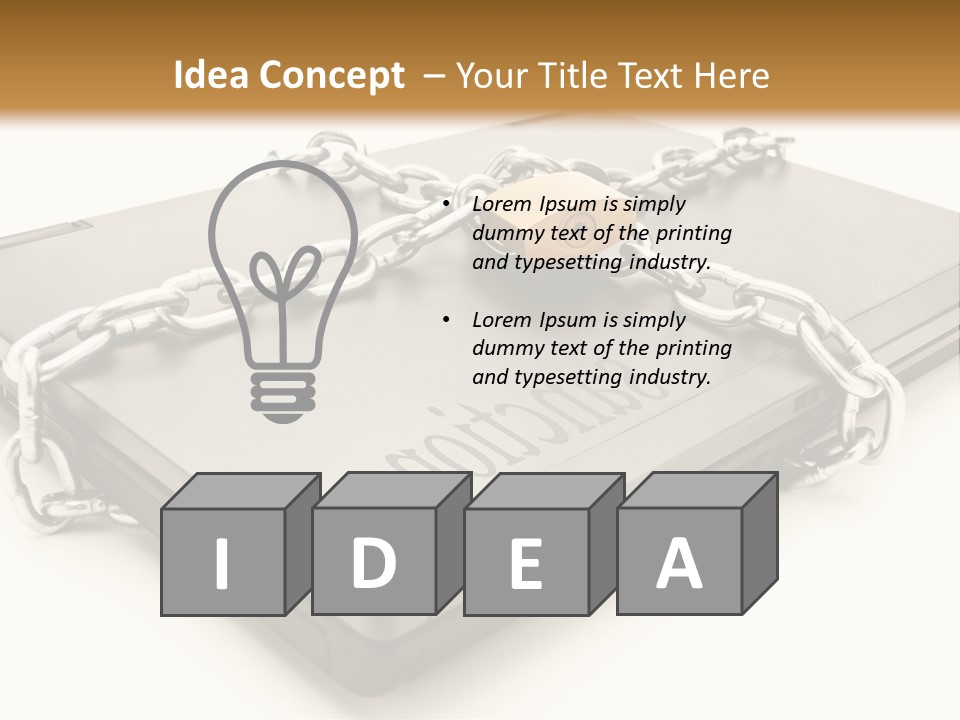 Shield Closed Security PowerPoint Template