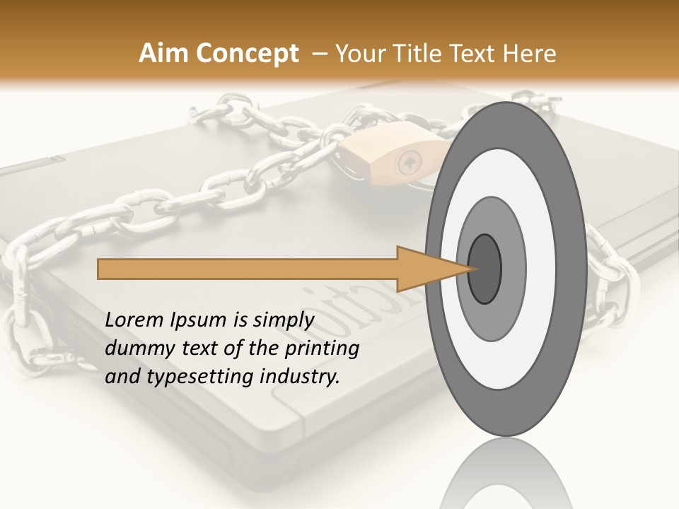 Shield Closed Security PowerPoint Template