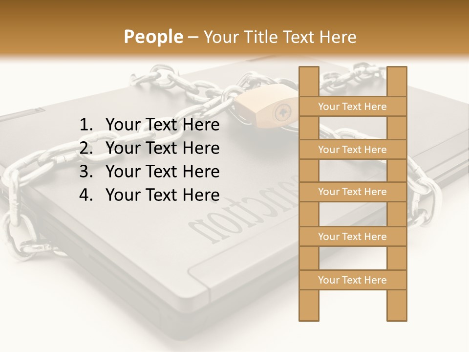 Shield Closed Security PowerPoint Template