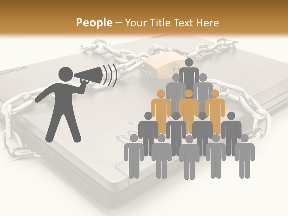 Shield Closed Security PowerPoint Template