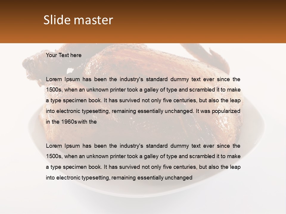 Gourmet Dinner Studio PowerPoint Template