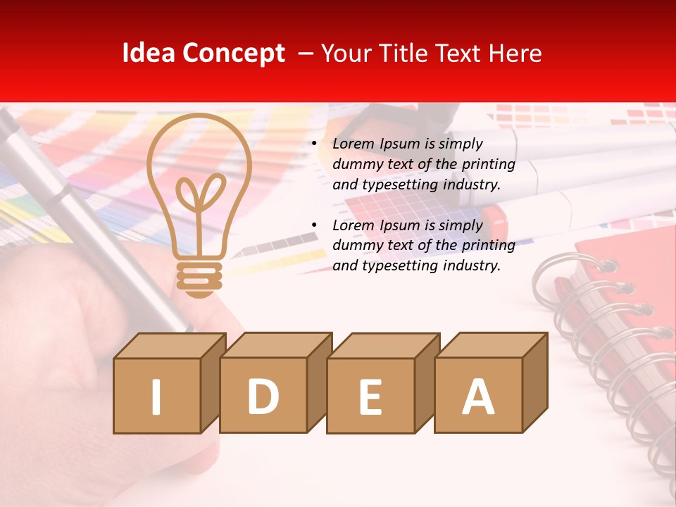 White Space Colour PowerPoint Template