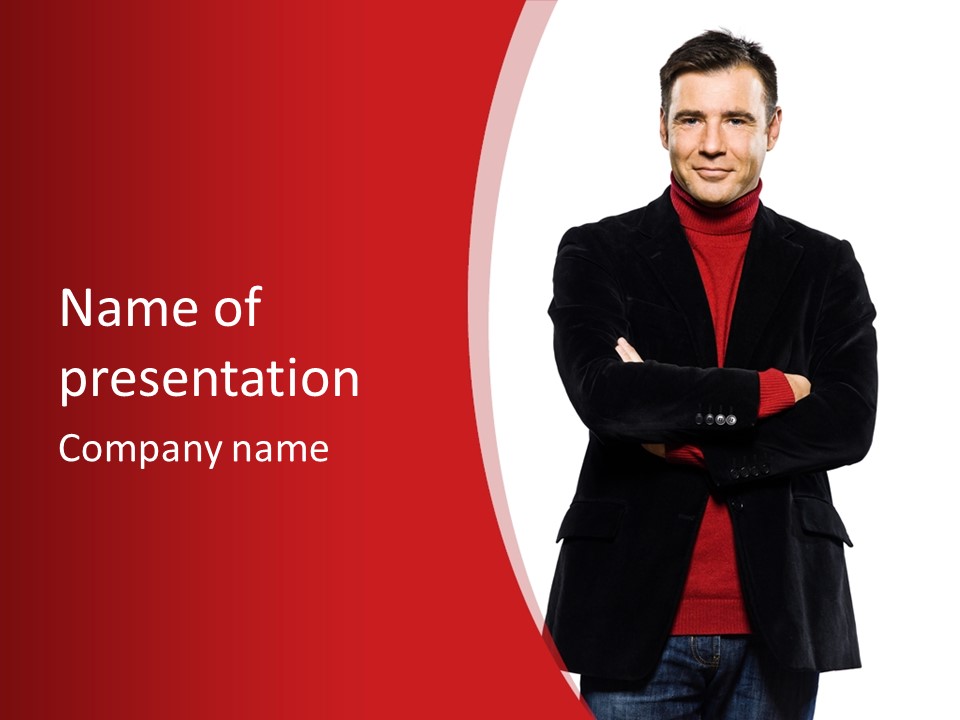 Sweater Seduction Smile PowerPoint Template