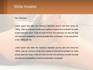 Relaxation Sensitive Hair PowerPoint Template