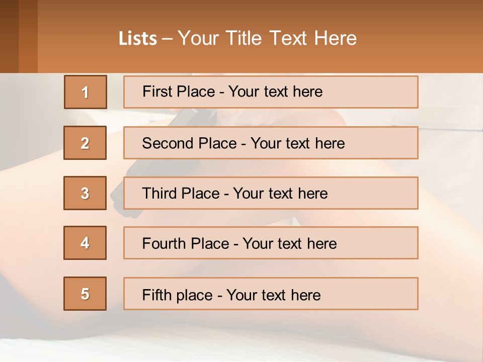 Relaxation Sensitive Hair PowerPoint Template
