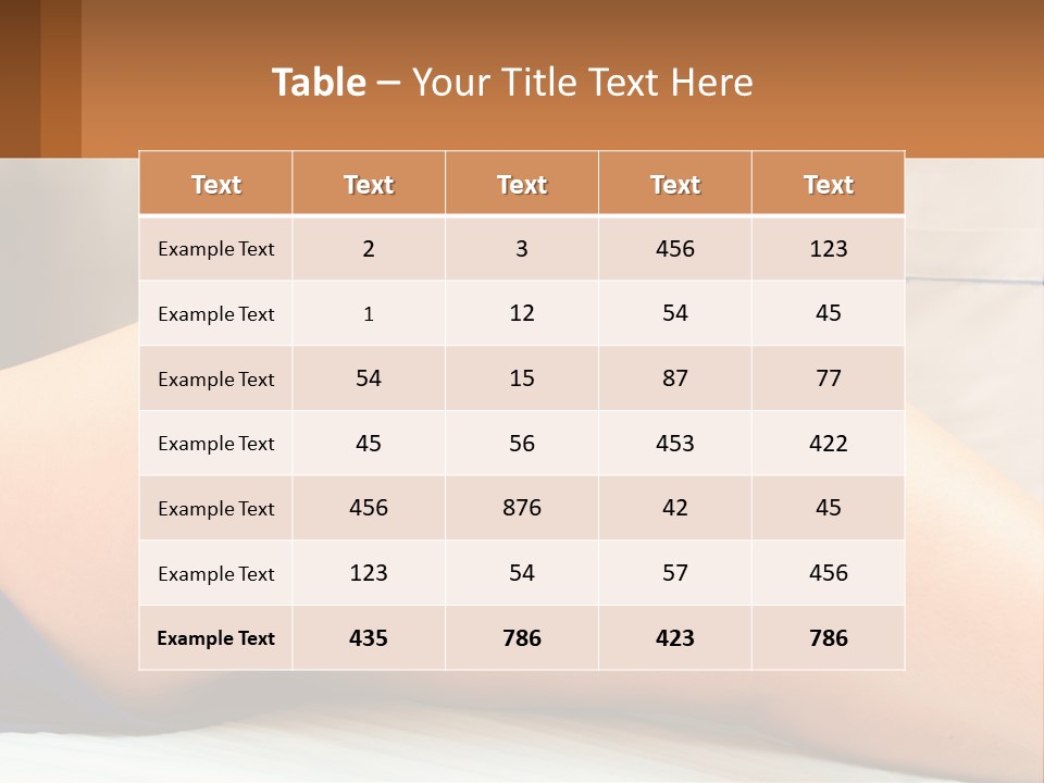 Relaxation Sensitive Hair PowerPoint Template