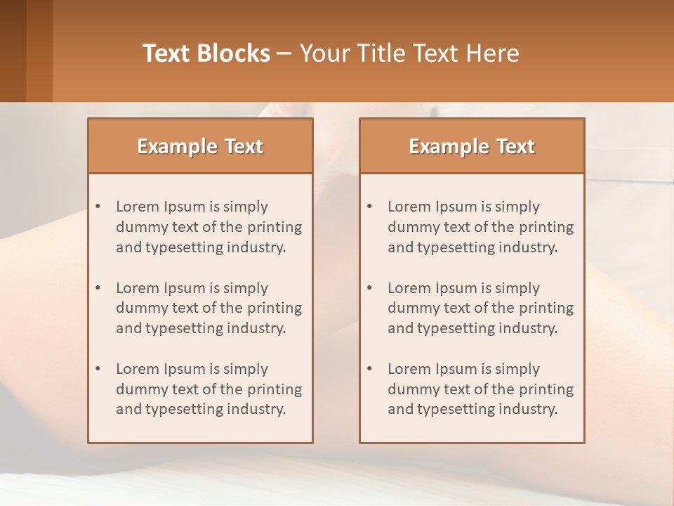 Relaxation Sensitive Hair PowerPoint Template
