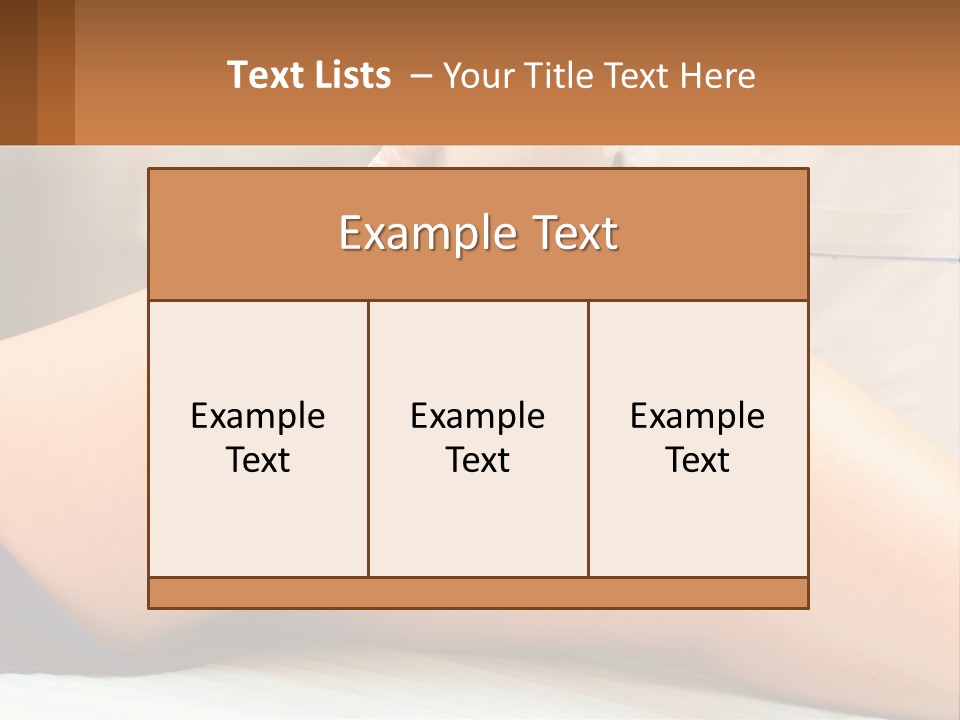 Relaxation Sensitive Hair PowerPoint Template