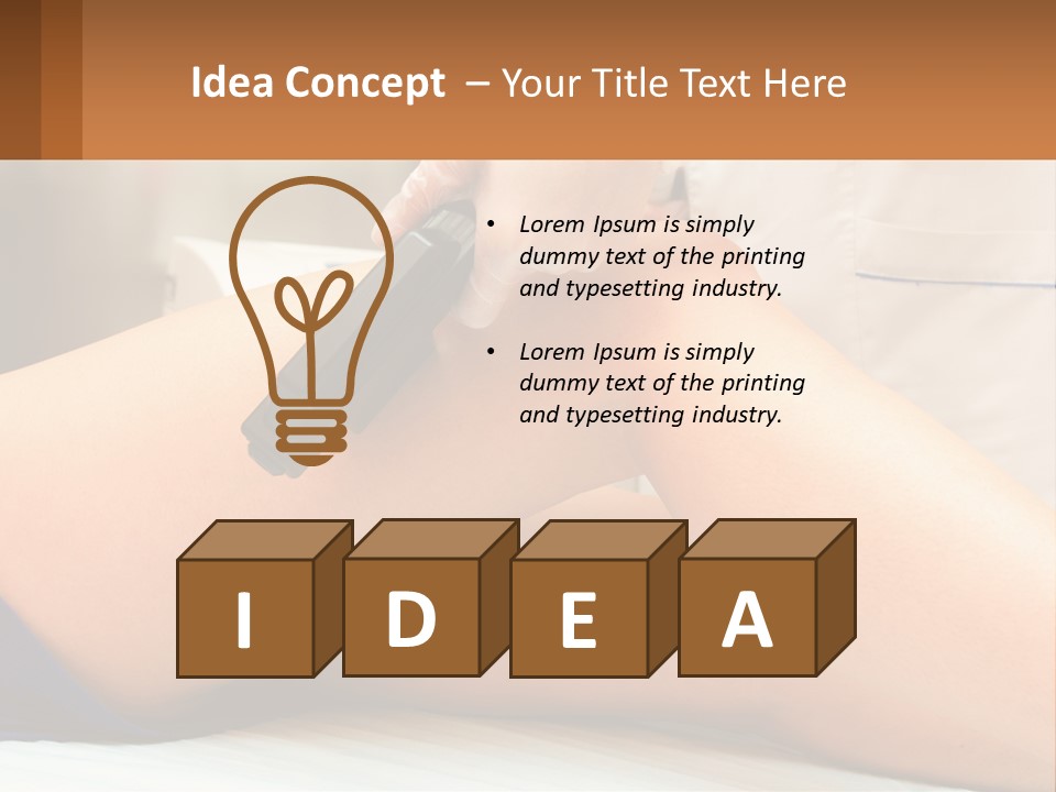 Relaxation Sensitive Hair PowerPoint Template