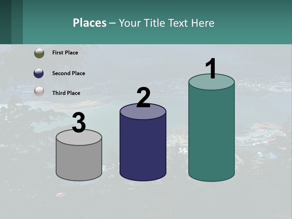 Pier Commerce Tourism PowerPoint Template