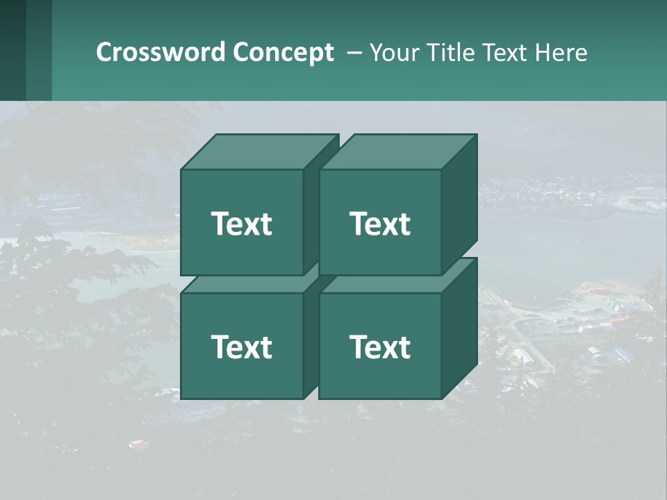 Pier Commerce Tourism PowerPoint Template