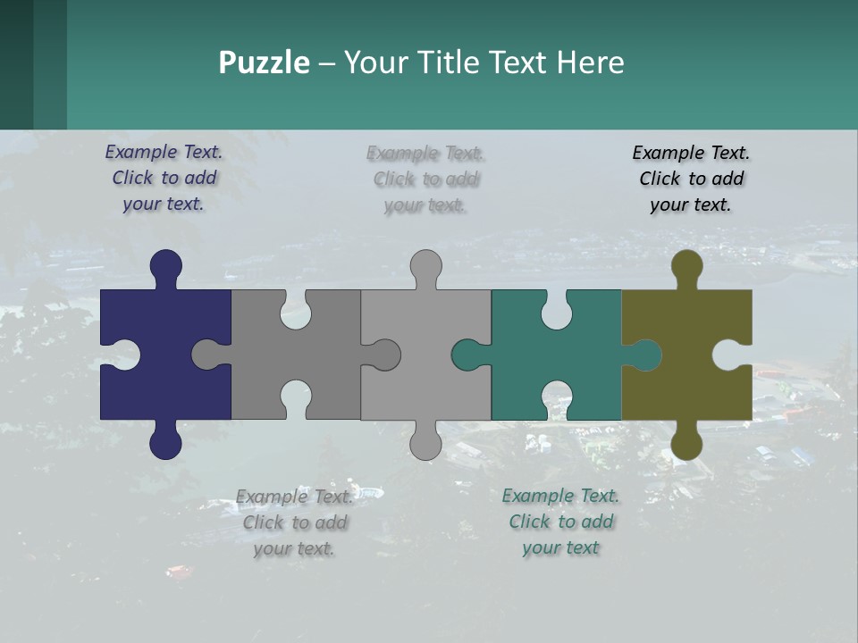 Pier Commerce Tourism PowerPoint Template