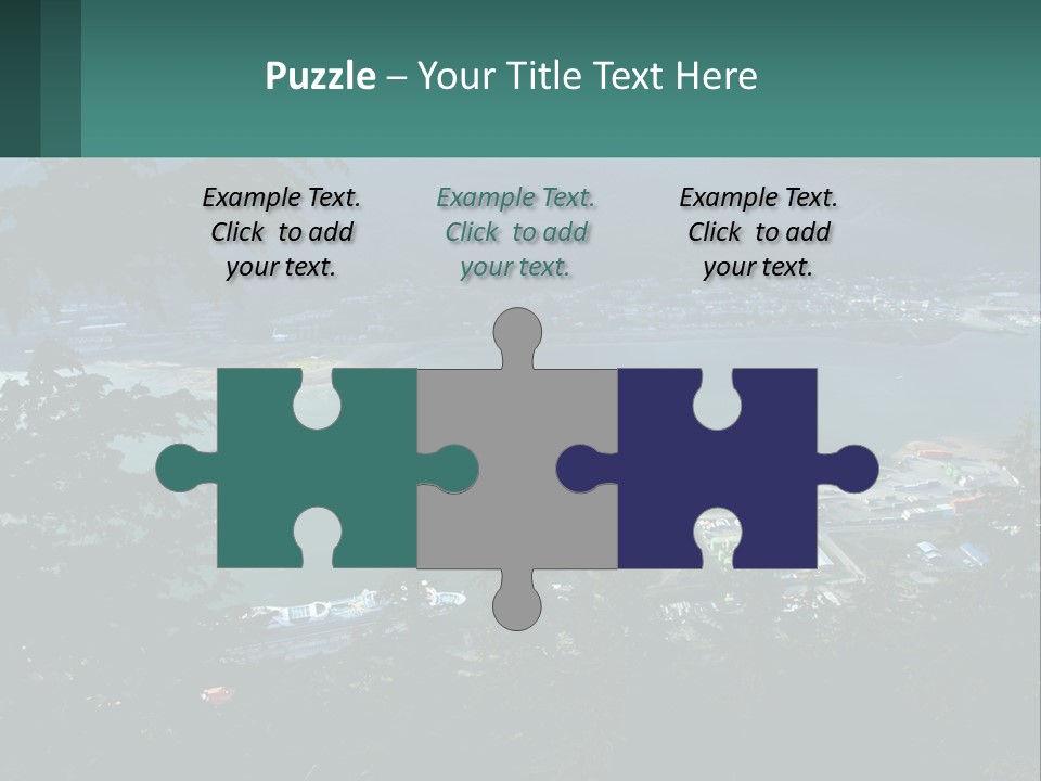 Pier Commerce Tourism PowerPoint Template