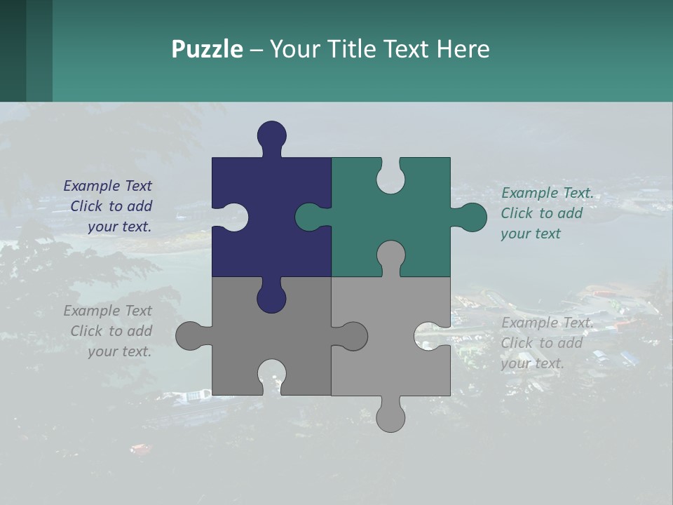 Pier Commerce Tourism PowerPoint Template