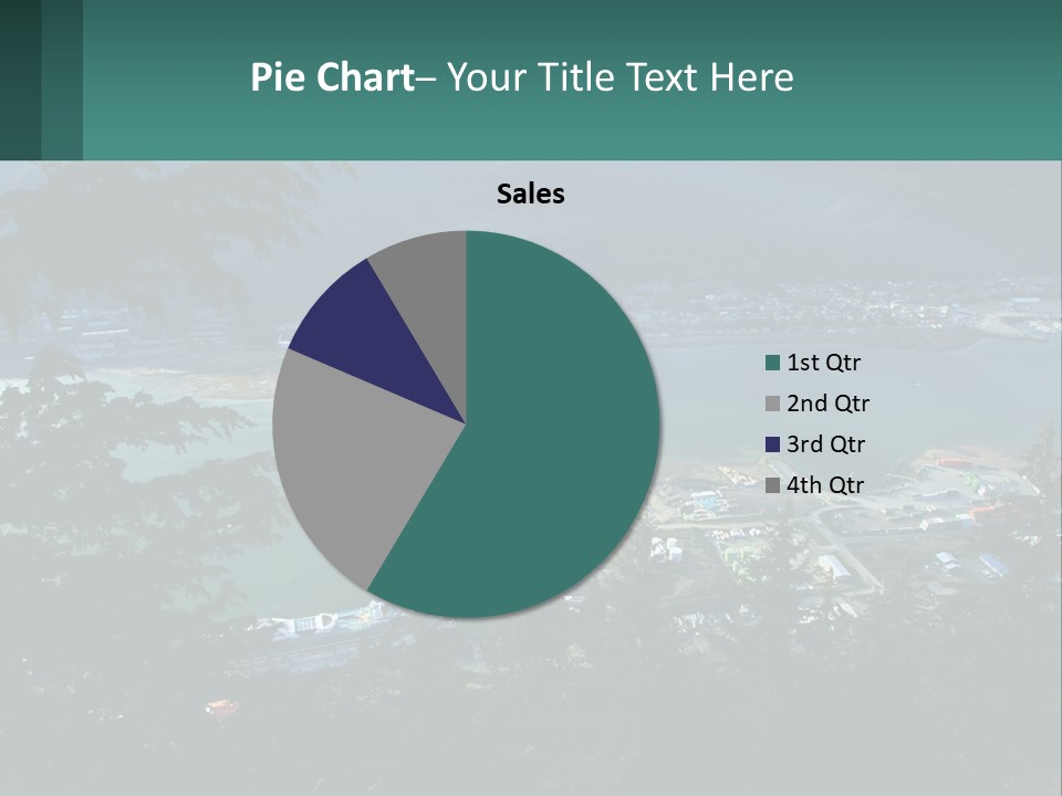 Pier Commerce Tourism PowerPoint Template
