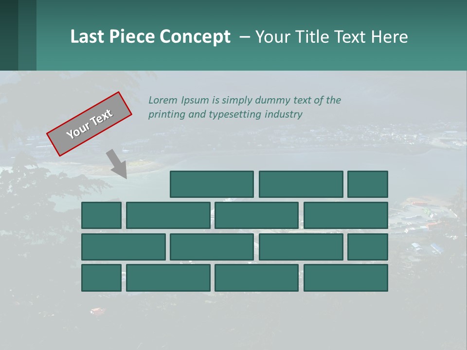 Pier Commerce Tourism PowerPoint Template