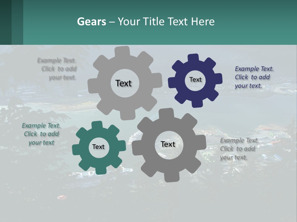 Pier Commerce Tourism PowerPoint Template