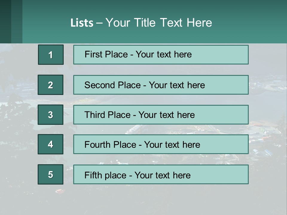 Pier Commerce Tourism PowerPoint Template