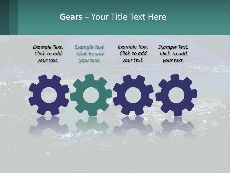 Pier Commerce Tourism PowerPoint Template