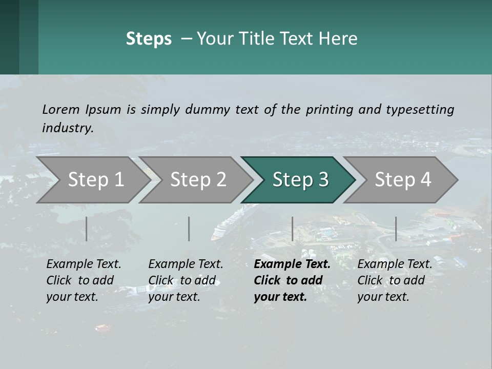 Pier Commerce Tourism PowerPoint Template