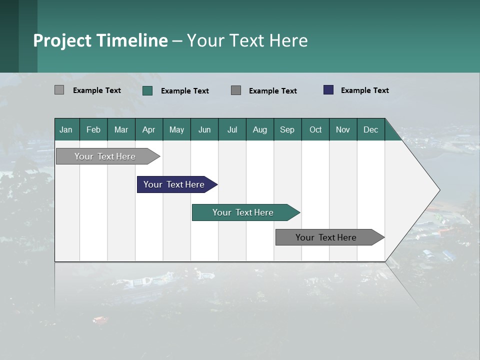 Pier Commerce Tourism PowerPoint Template