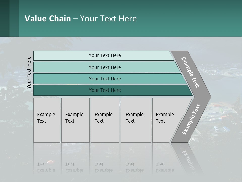 Pier Commerce Tourism PowerPoint Template