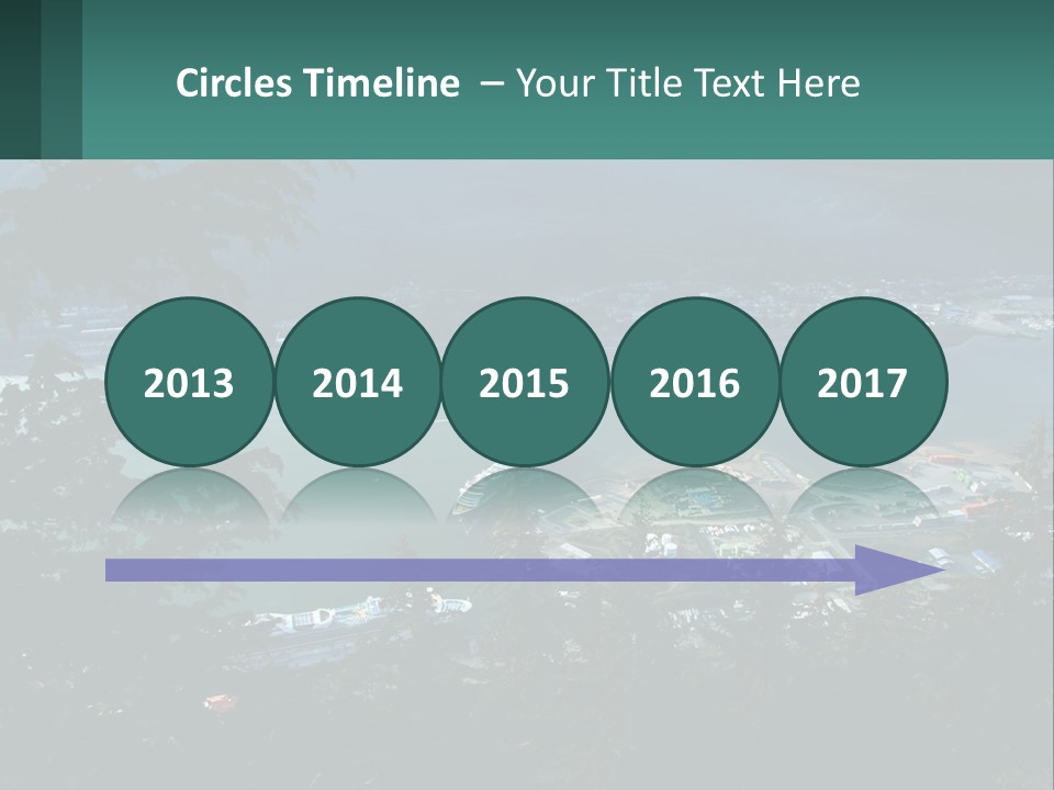 Pier Commerce Tourism PowerPoint Template