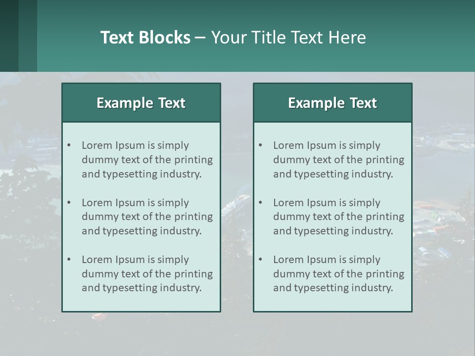 Pier Commerce Tourism PowerPoint Template