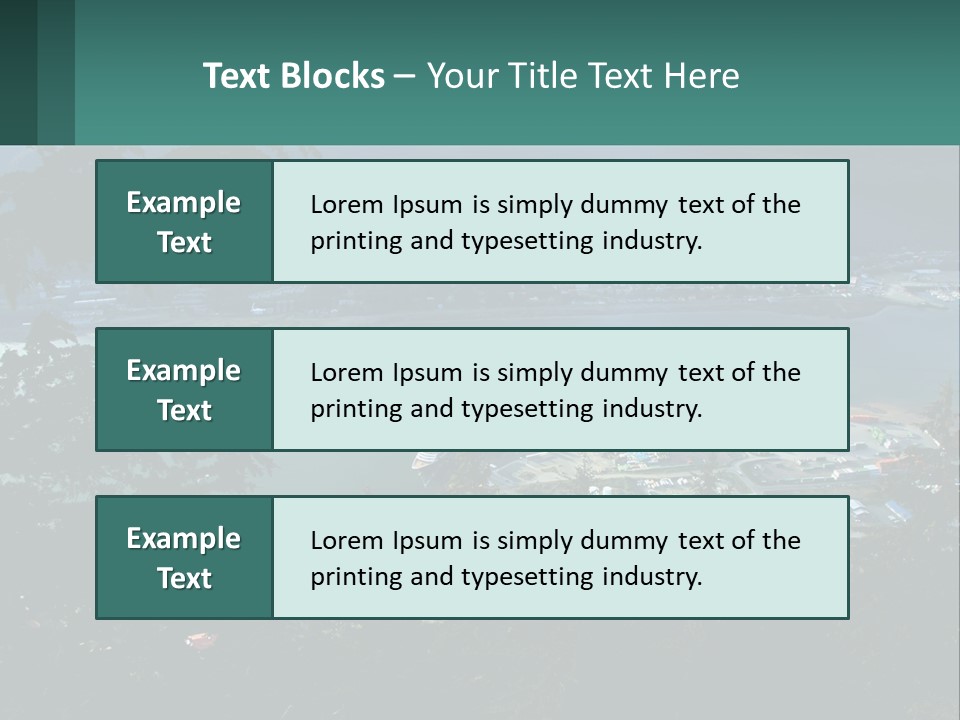 Pier Commerce Tourism PowerPoint Template