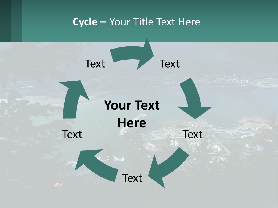 Pier Commerce Tourism PowerPoint Template