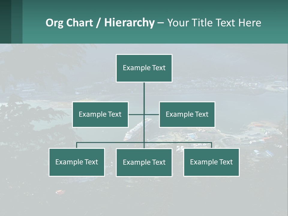 Pier Commerce Tourism PowerPoint Template