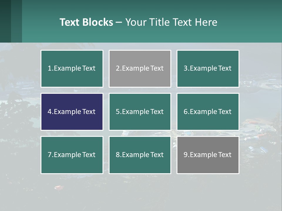 Pier Commerce Tourism PowerPoint Template