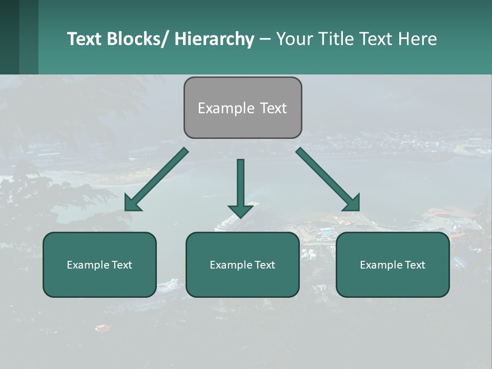 Pier Commerce Tourism PowerPoint Template