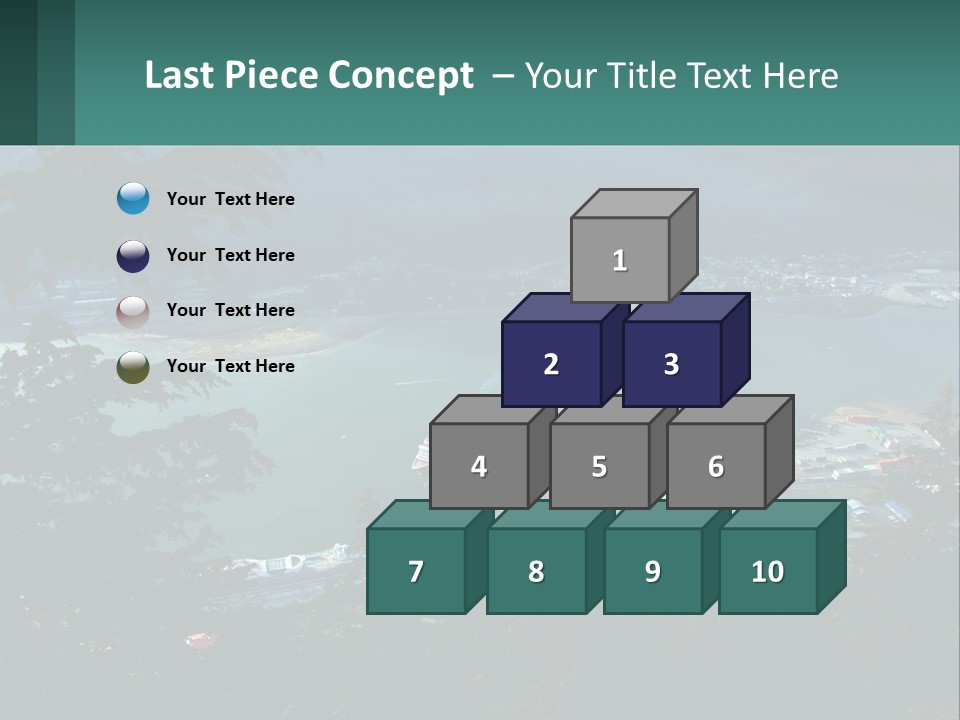 Pier Commerce Tourism PowerPoint Template