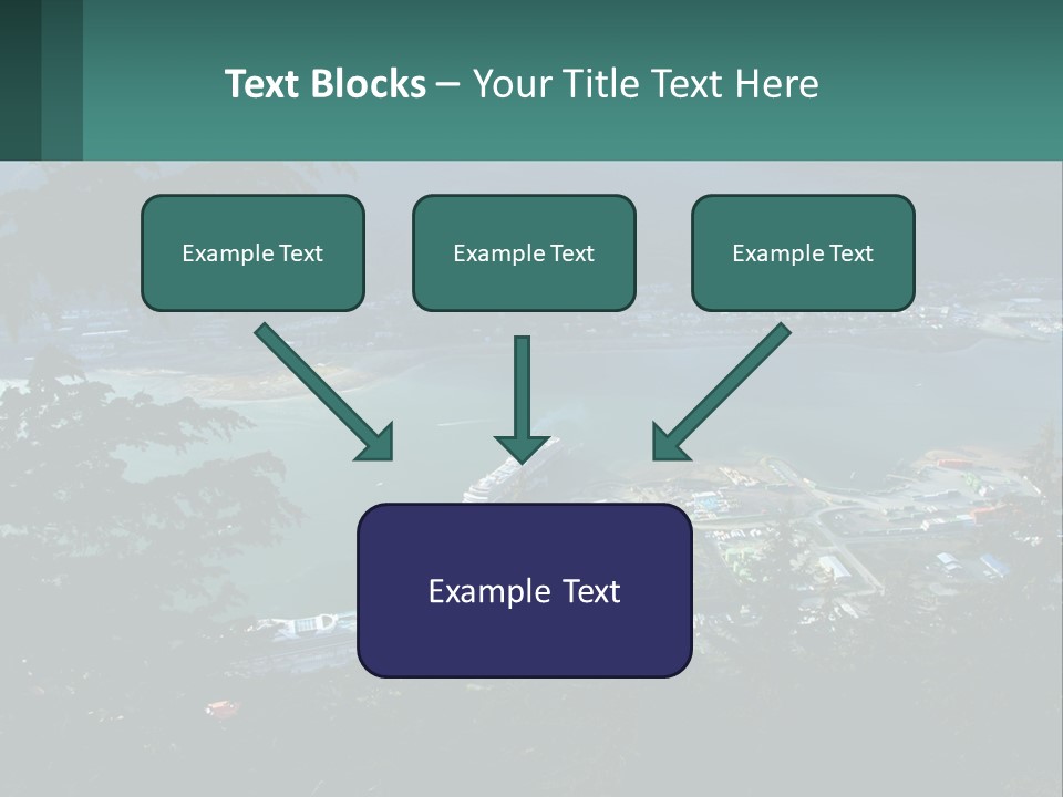 Pier Commerce Tourism PowerPoint Template