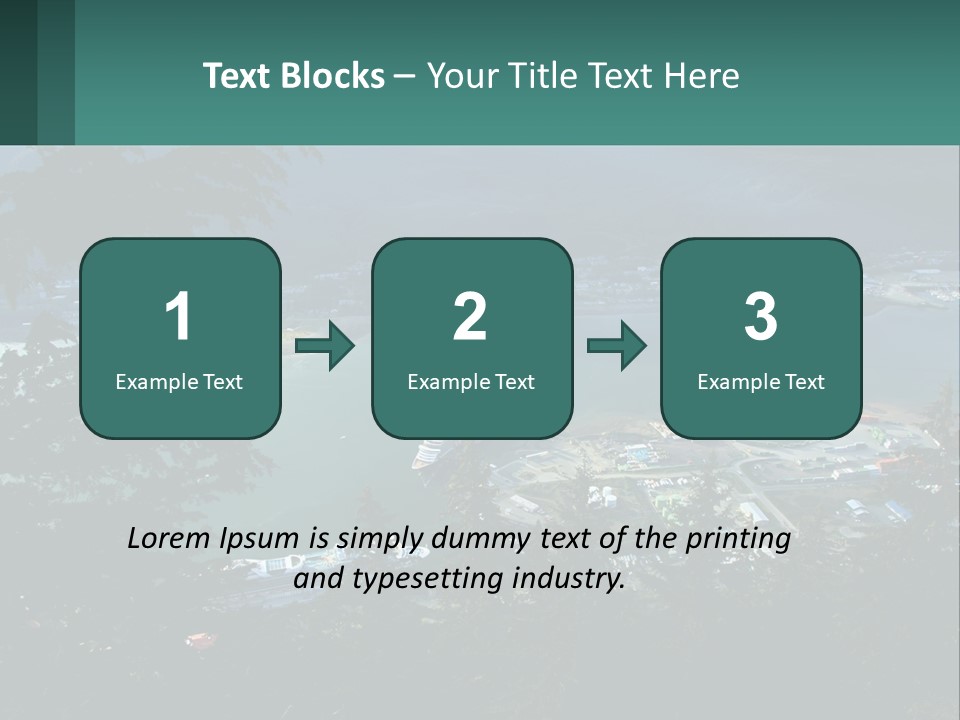 Pier Commerce Tourism PowerPoint Template