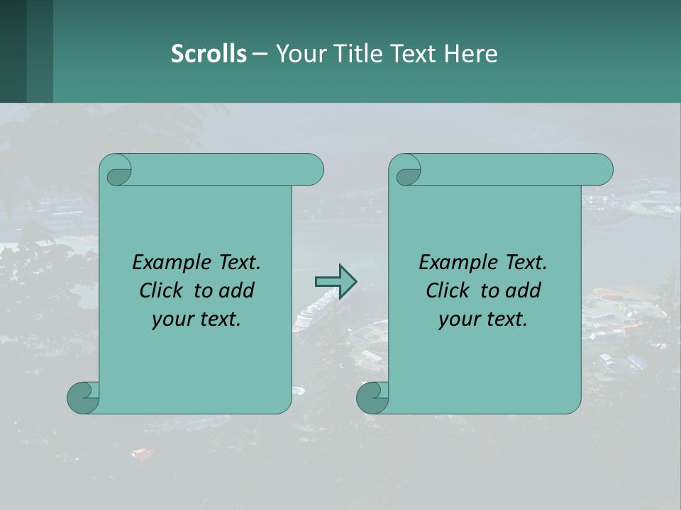 Pier Commerce Tourism PowerPoint Template