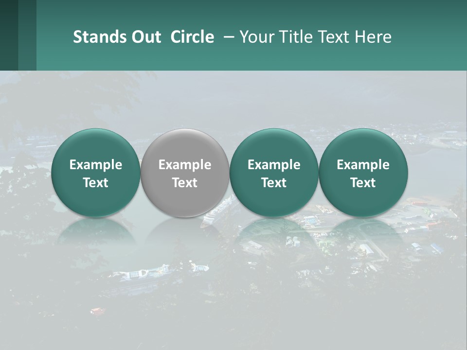 Pier Commerce Tourism PowerPoint Template