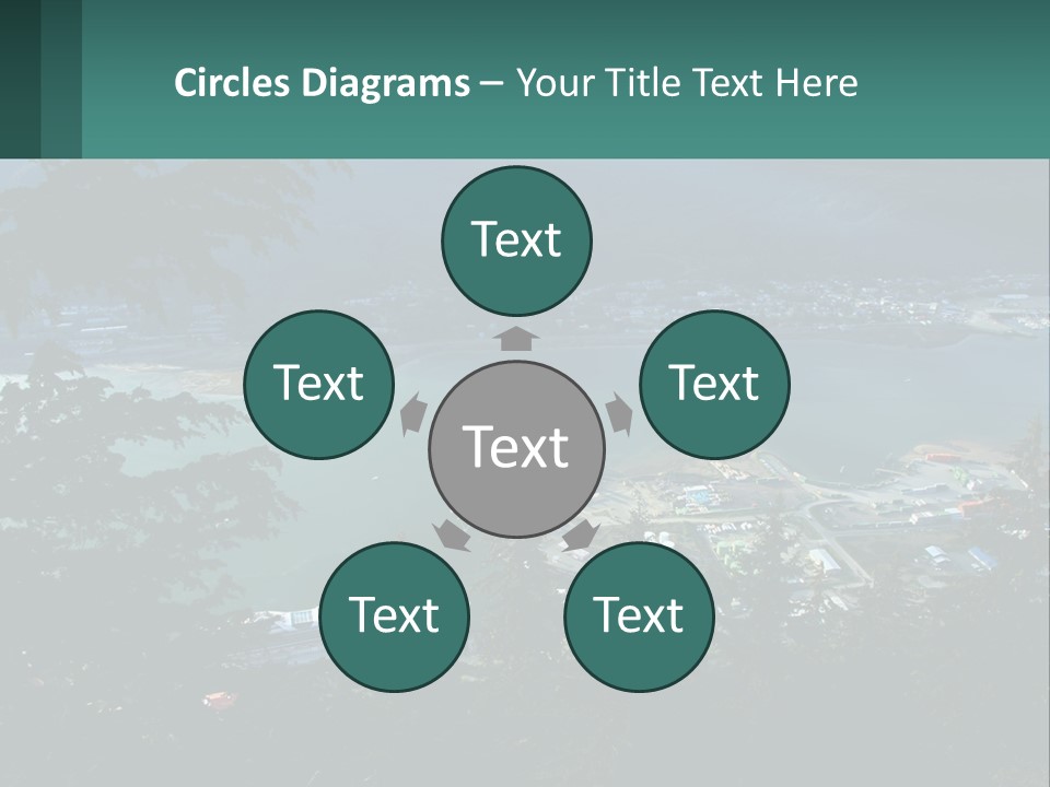 Pier Commerce Tourism PowerPoint Template