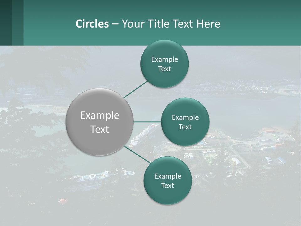 Pier Commerce Tourism PowerPoint Template