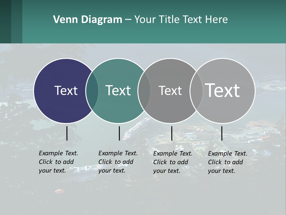 Pier Commerce Tourism PowerPoint Template