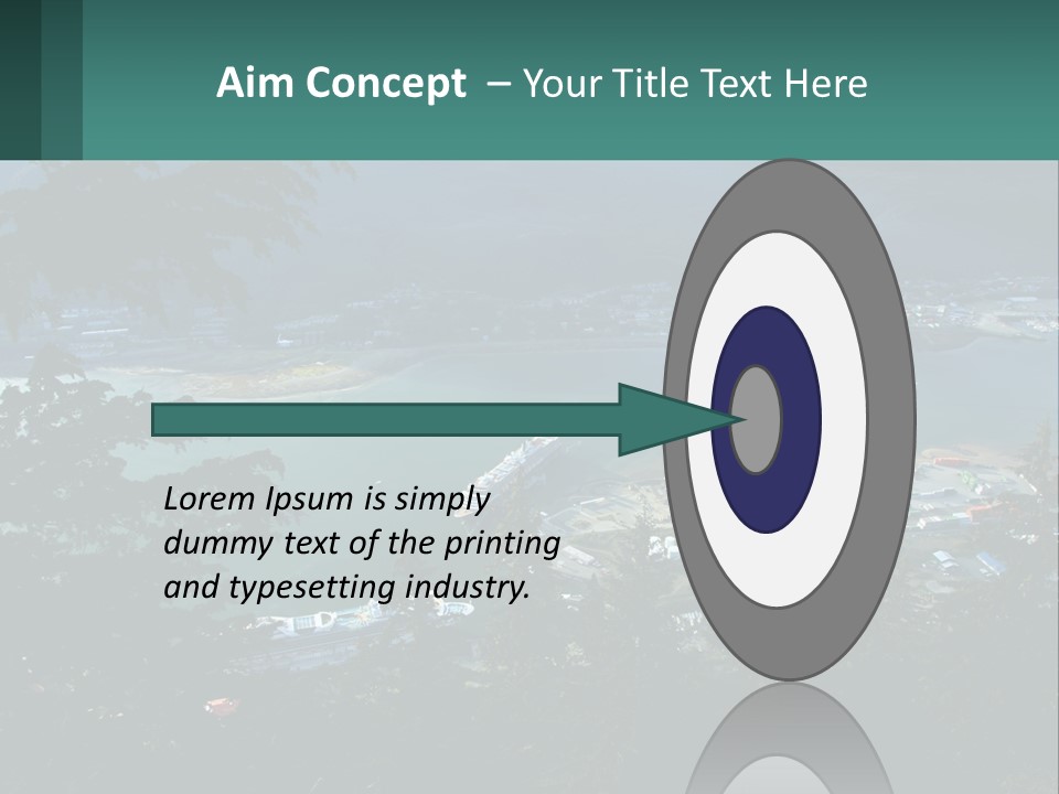 Pier Commerce Tourism PowerPoint Template