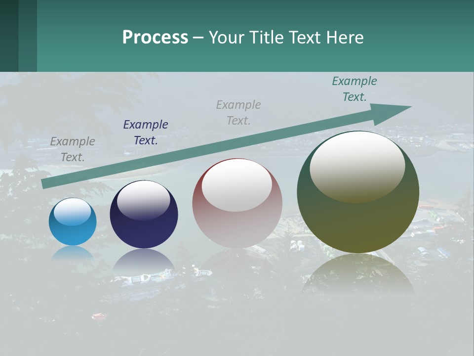 Pier Commerce Tourism PowerPoint Template