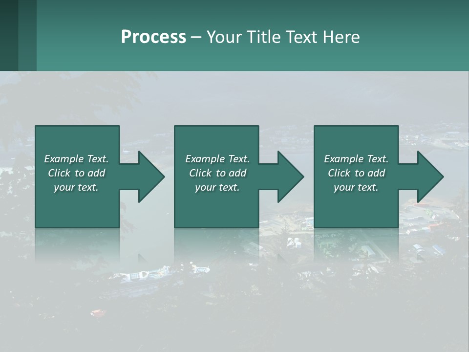 Pier Commerce Tourism PowerPoint Template