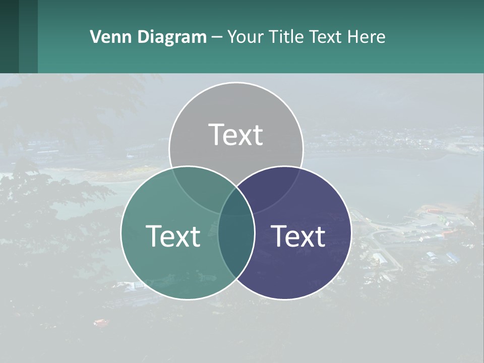 Pier Commerce Tourism PowerPoint Template