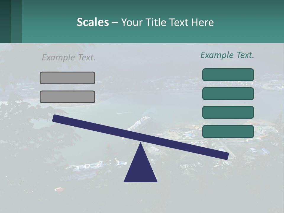 Pier Commerce Tourism PowerPoint Template