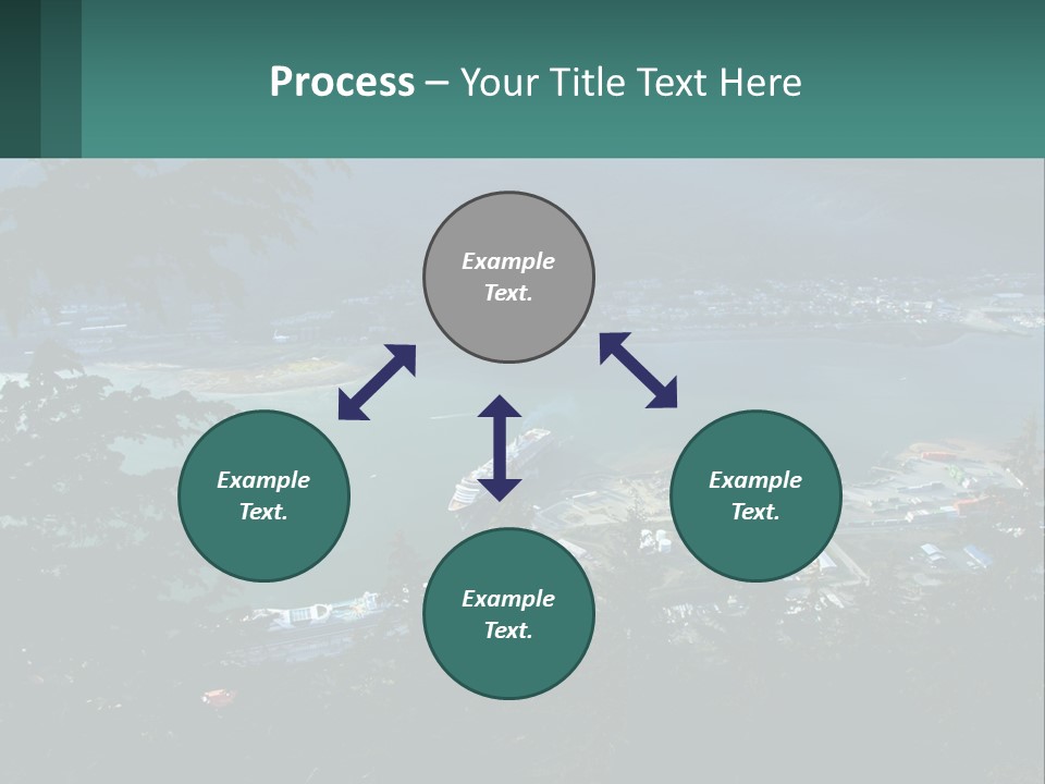 Pier Commerce Tourism PowerPoint Template