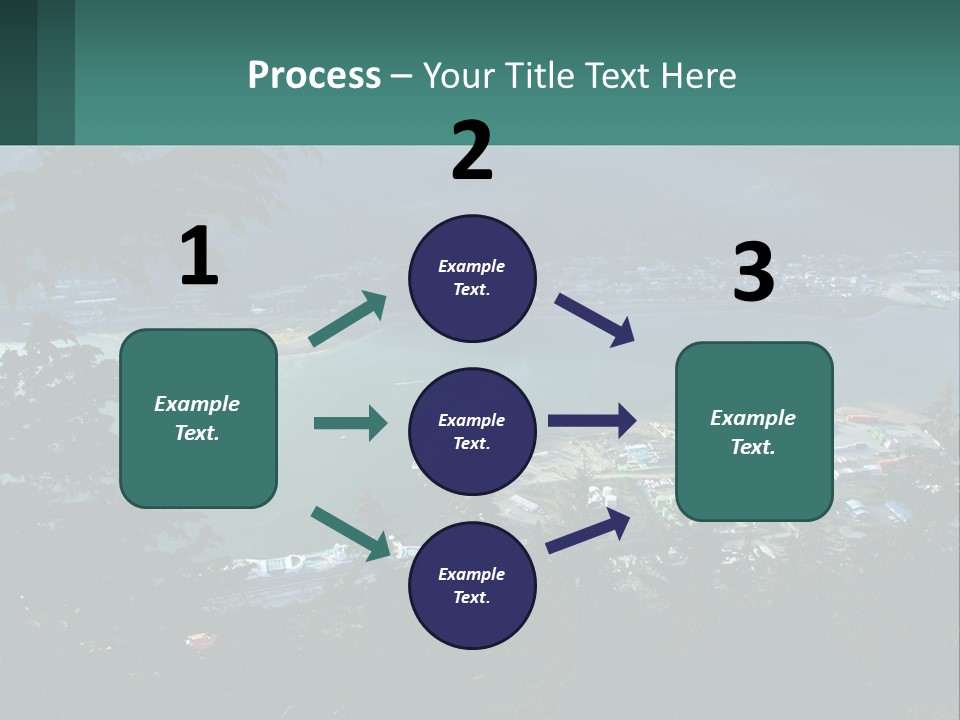 Pier Commerce Tourism PowerPoint Template