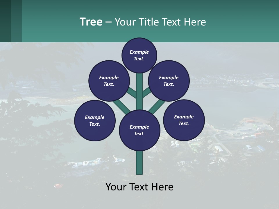 Pier Commerce Tourism PowerPoint Template