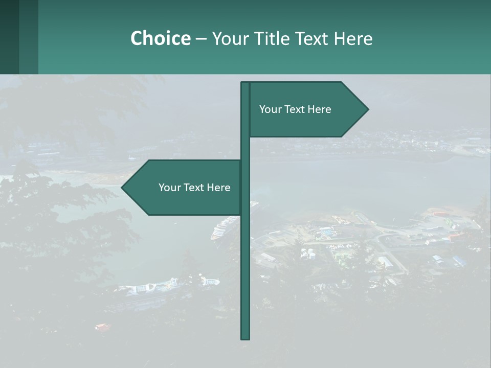Pier Commerce Tourism PowerPoint Template